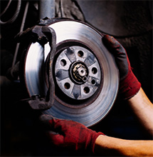 Brakes getting checked in Seminole. Displayed on the coupons page.