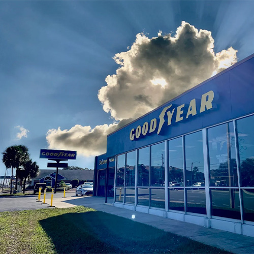 Photo of Goodyear Tires auto repair center.